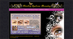 Desktop Screenshot of bombayeyebrowbar.com